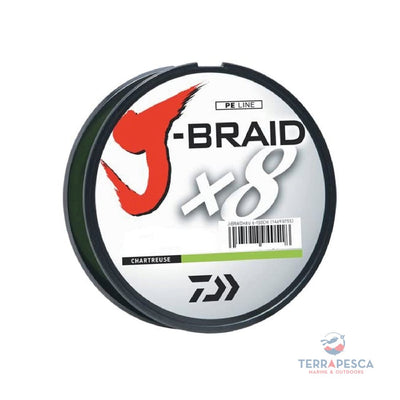 LINEA TRENZADA DAIWA J-BRAID X8 CHARTREUSE